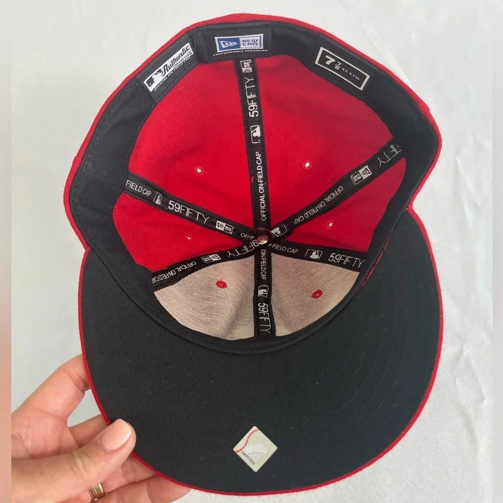 Phillies World Series Fitted Cap Hat 2008 - 7 7/8 - New Era 59Fifty